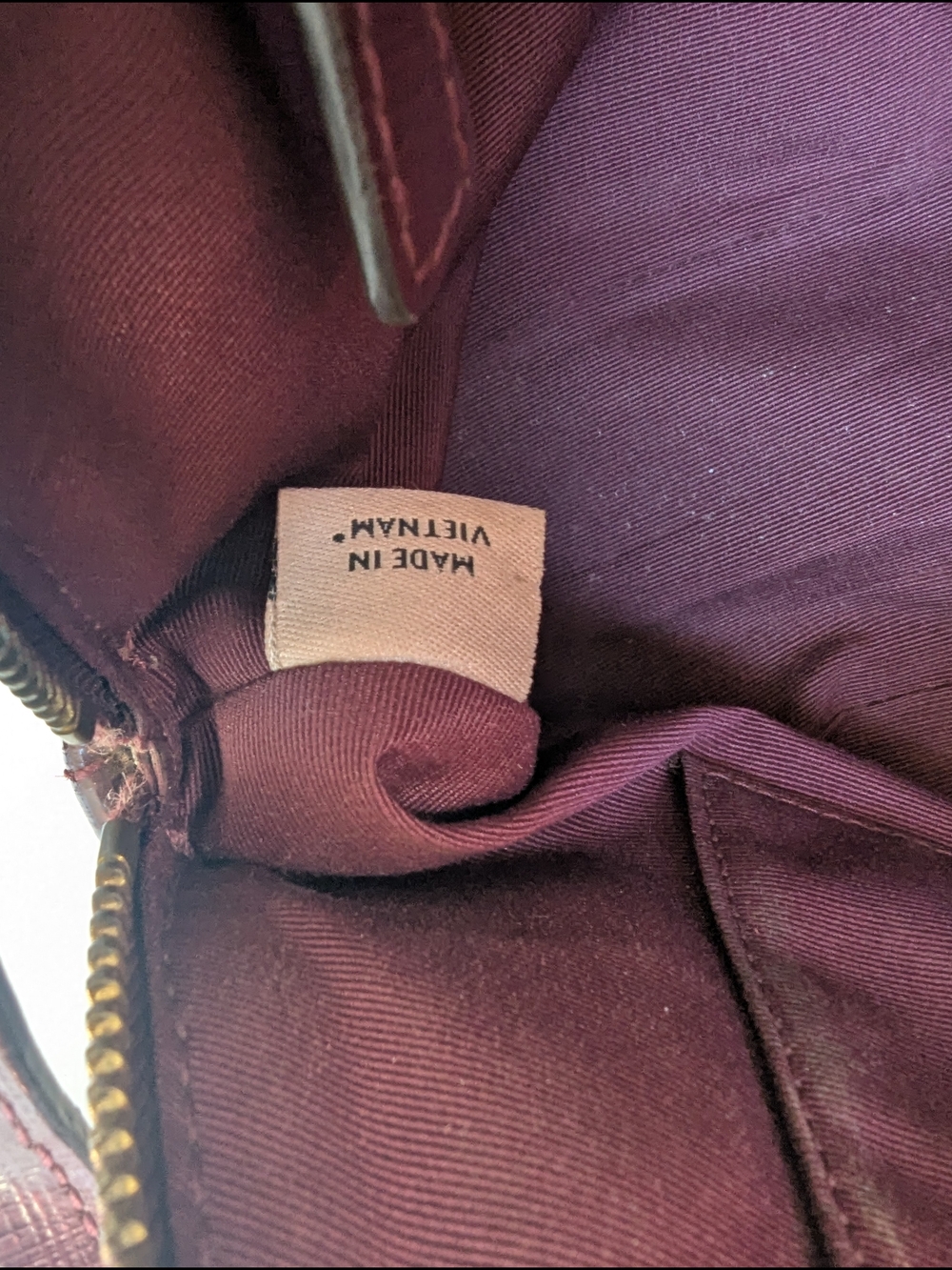 COACH Pebbled Leather Satchel Handbag in Wine - Picture 12 of 12